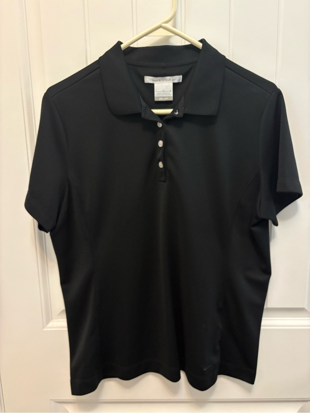 Nike Black Dri-FIT Golf Polo. Size Large.